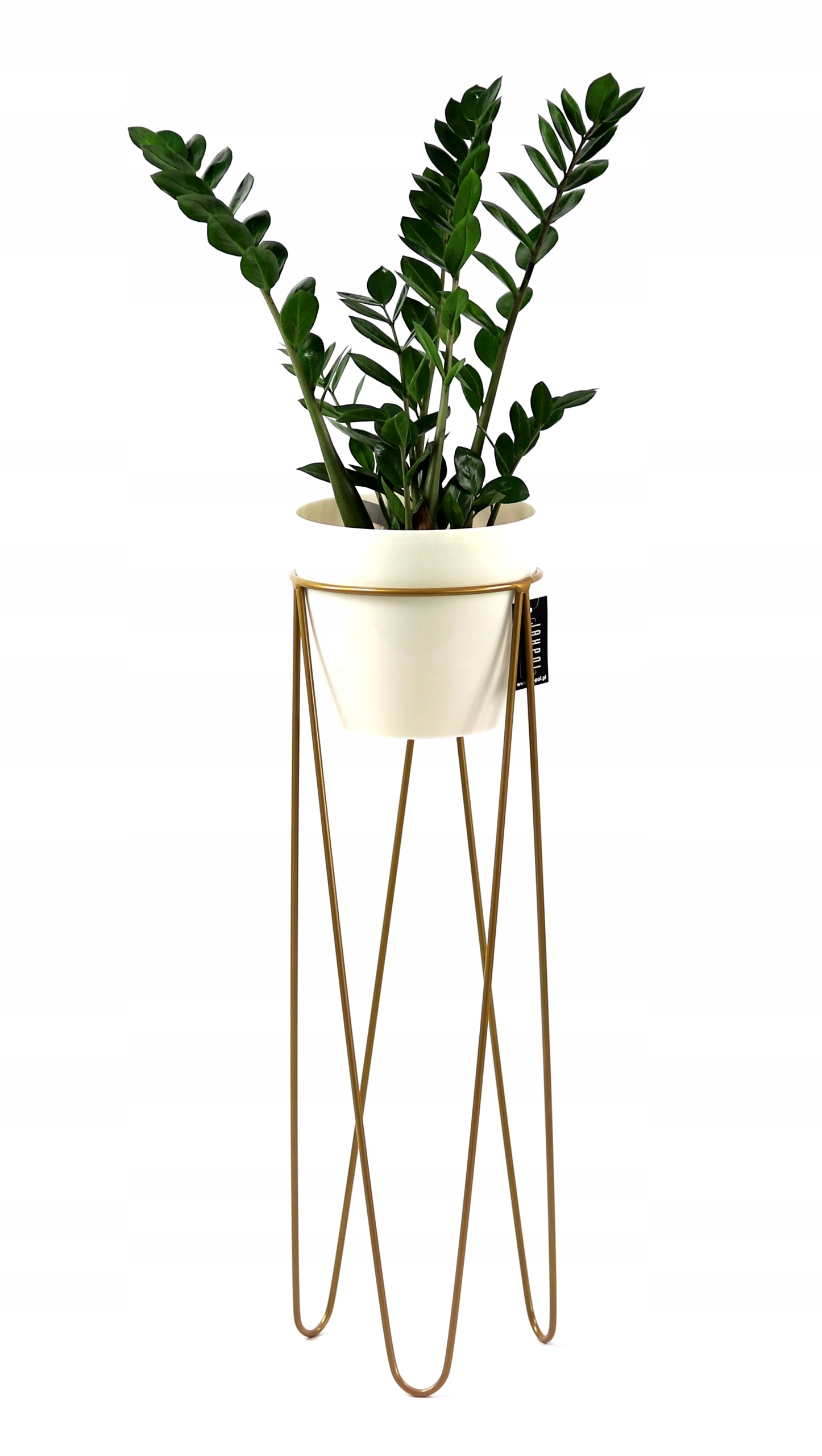

Nowoczesny Loftowy Kwietnik Metalowy 84cm złoty