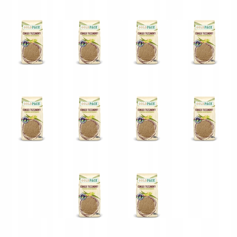 GoldPack Cukr třtinový 1kg X10
