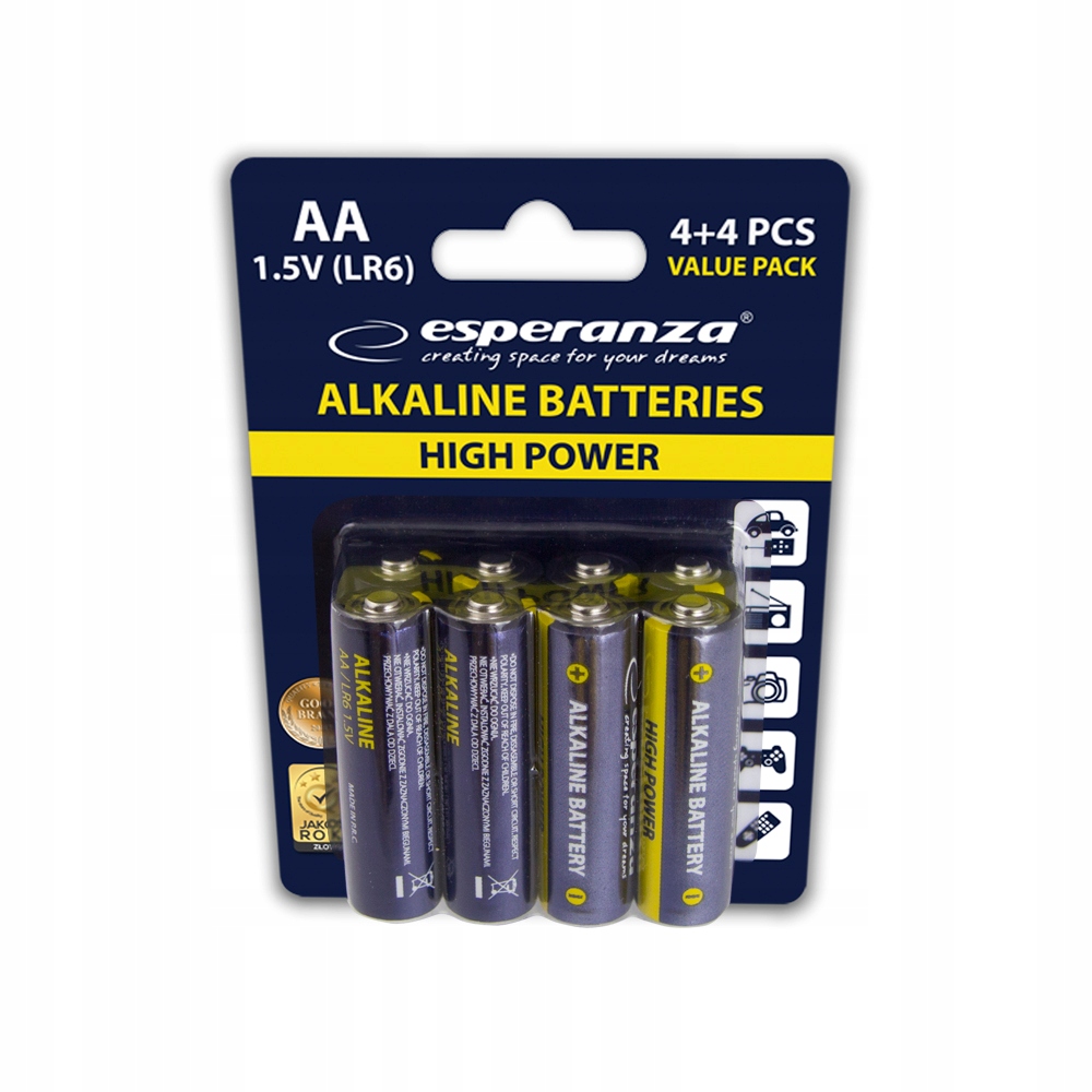 

8x Baterie alkaliczne R6 LR6 LR06 Aa 1,5V