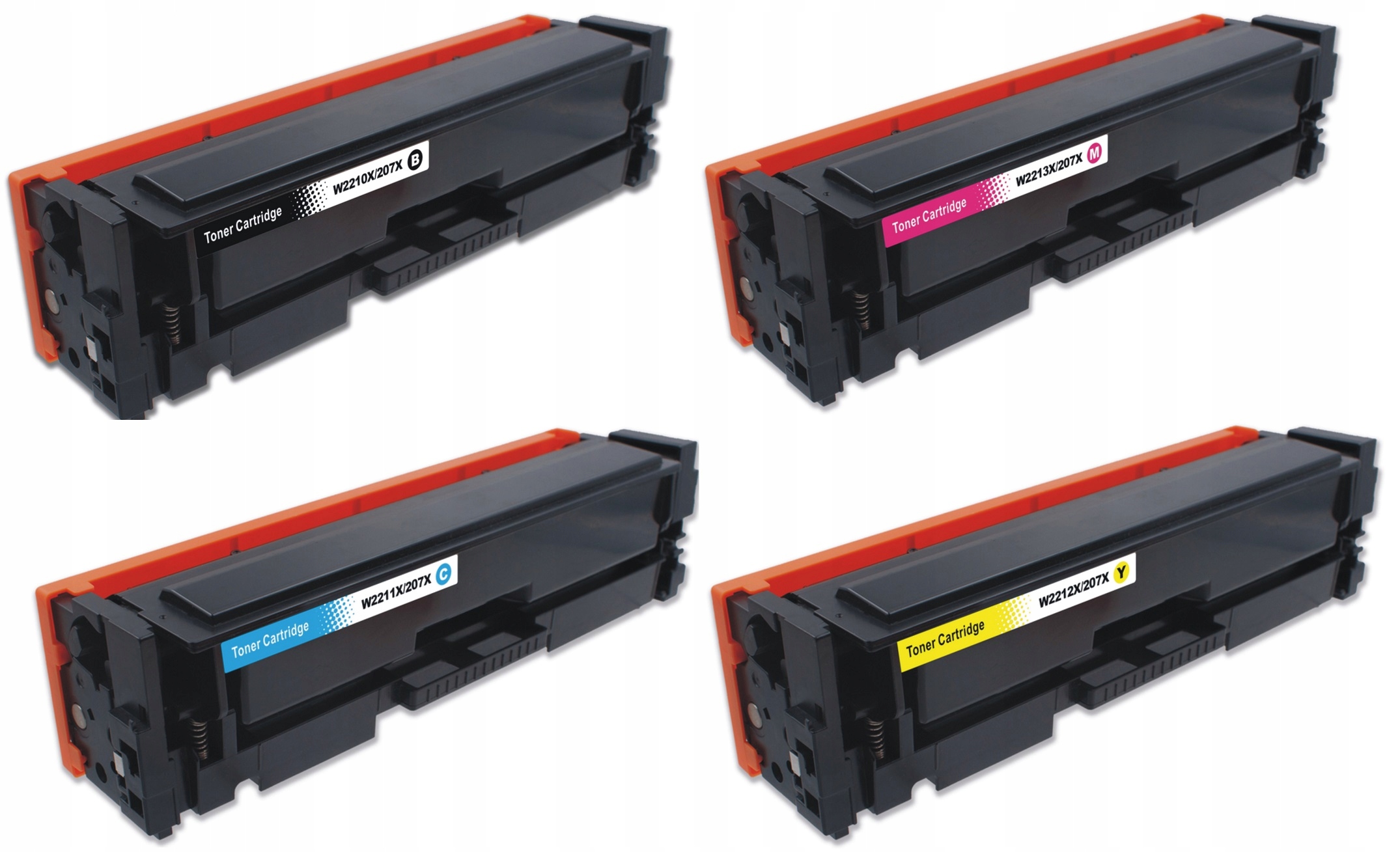 Toner pro Hp M283fdw M255dw M282nw, kompatibilní náhrada 207X pro Hp LaserJet, sada 4 kusů