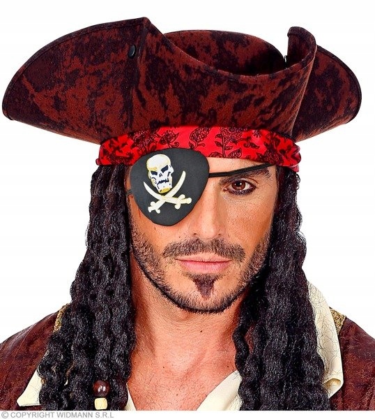 OPASKA NA OKO PIRACKA PIRATA Z CZASZKĄ CZASZKA Marka Widmann
