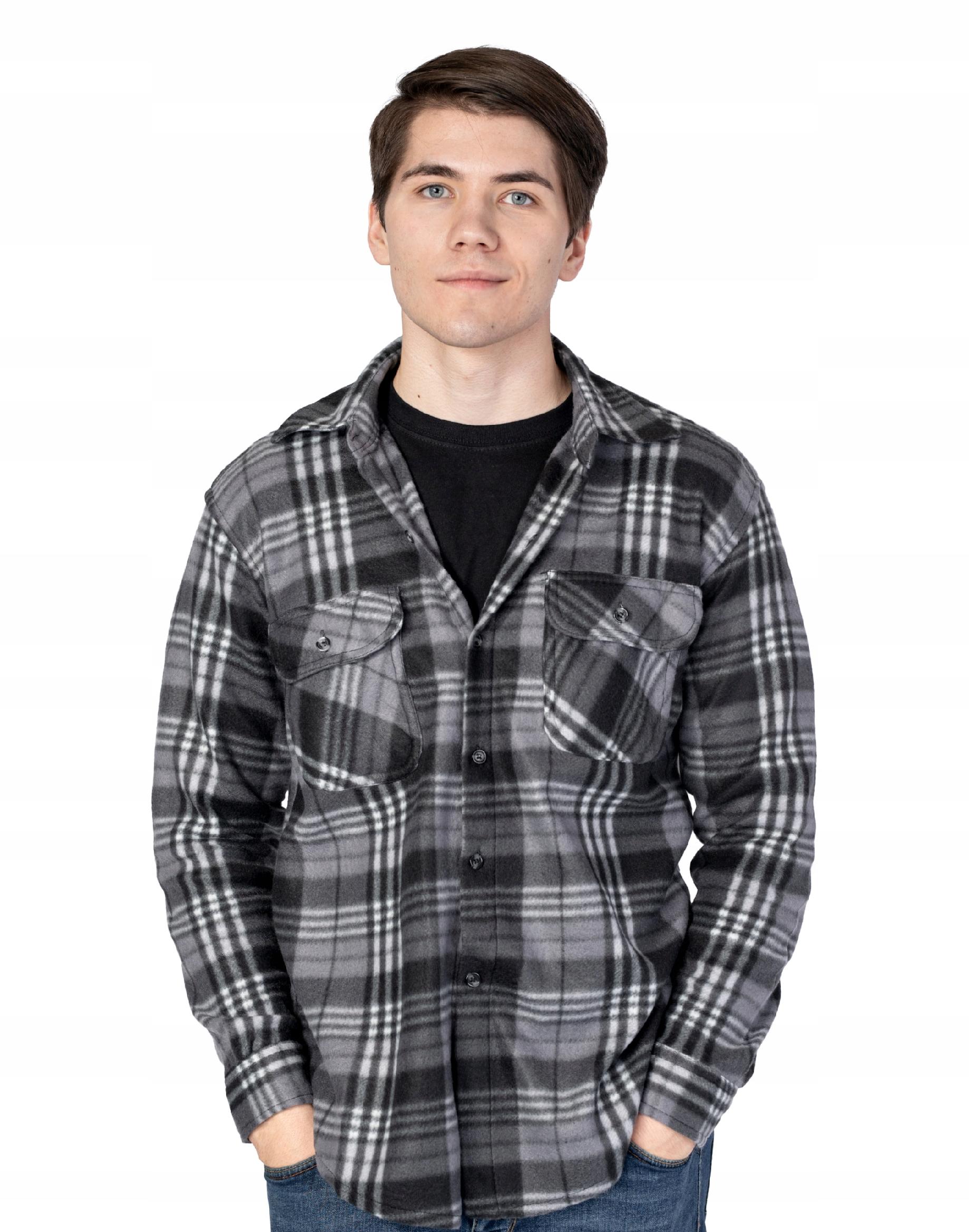 

Ciepła Koszula Polarowa Ocieplana 8014-01 2XL/3XL