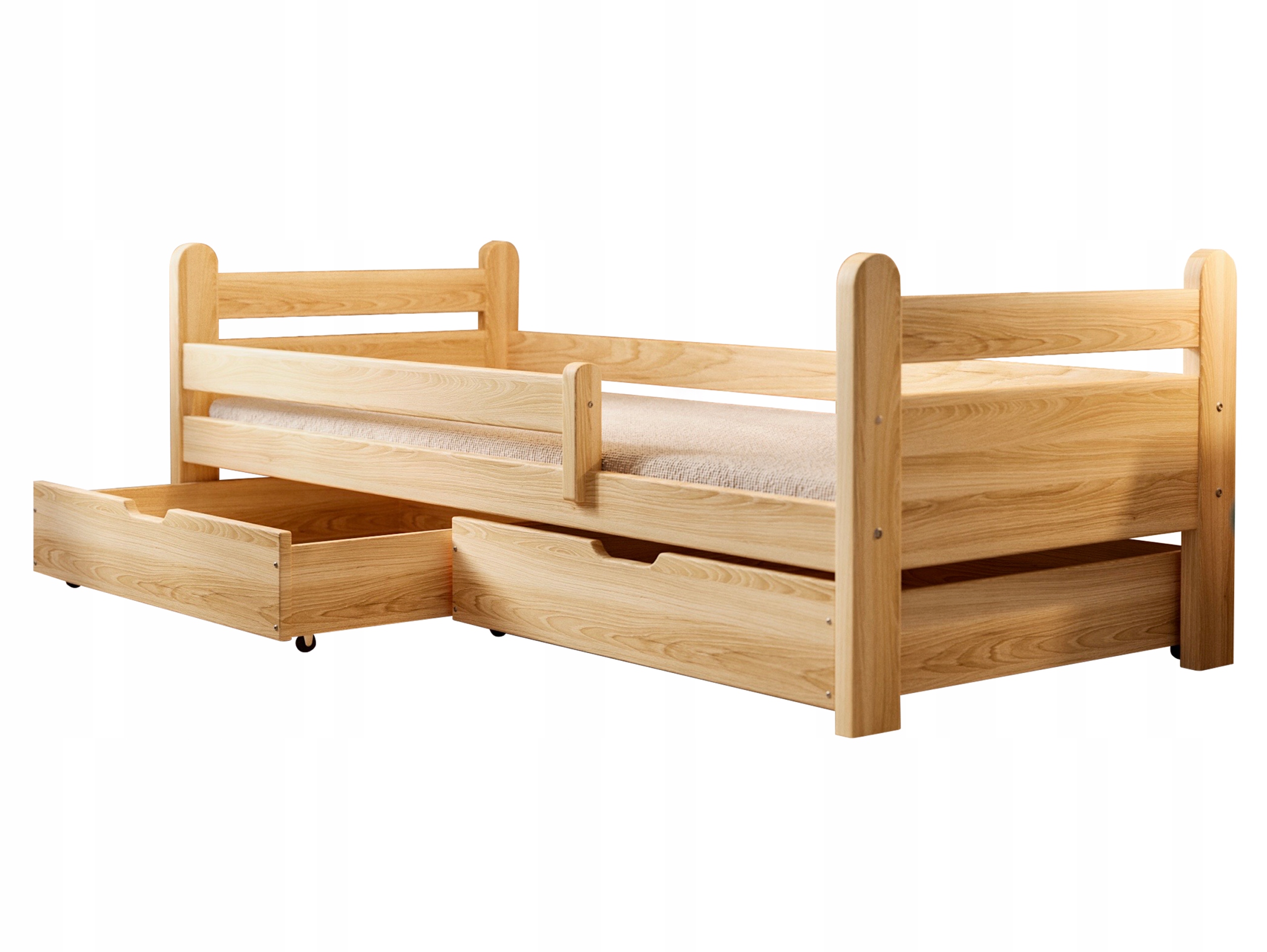 ŁÓŻKO DLA DZIECKA DREWNIANE BAMBI BEZ MATERACA 80x160