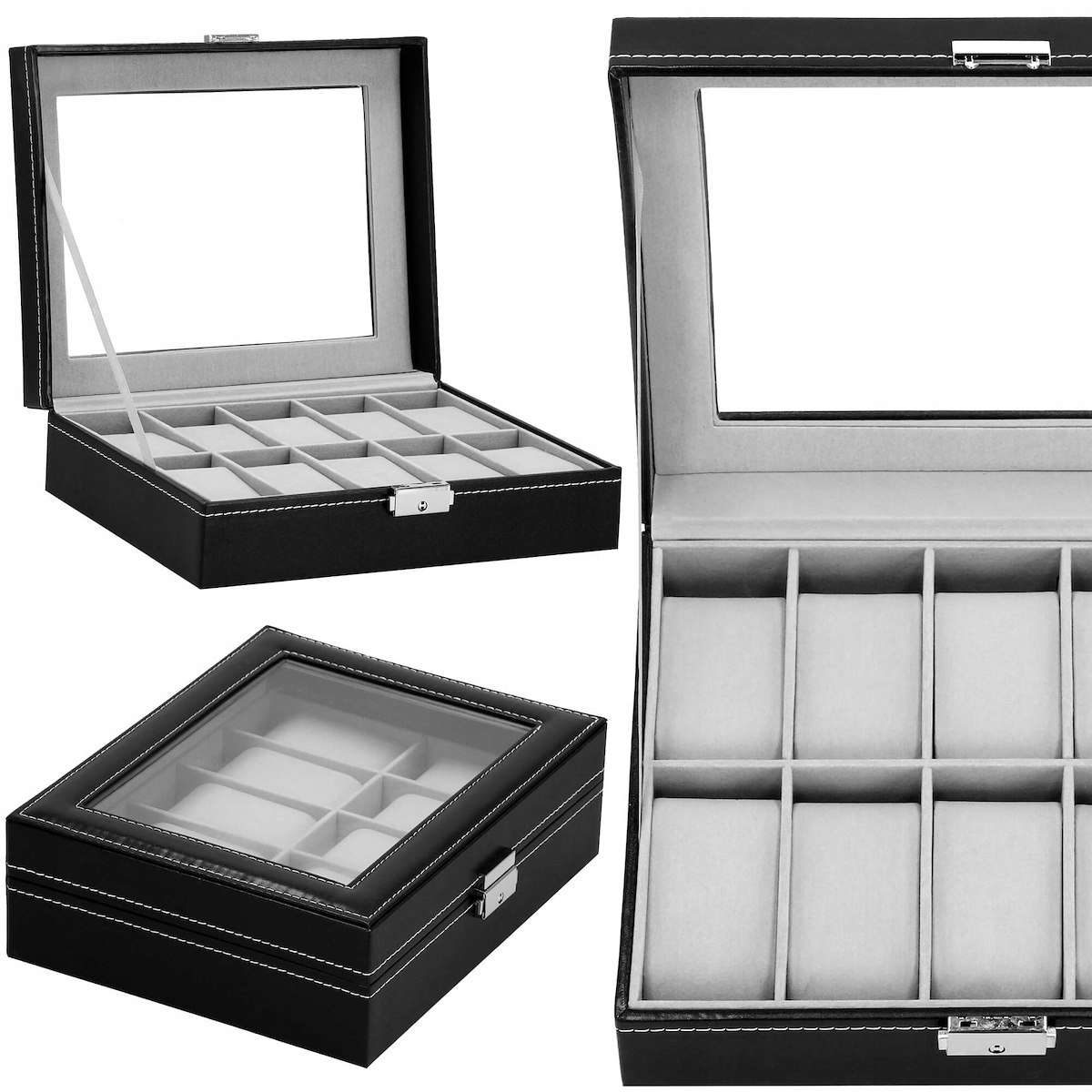 

Szkatułka Organizer Na Zegarki Kasetka Pudełko