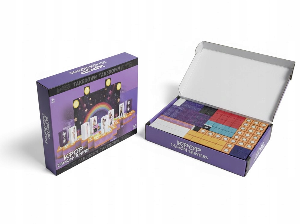MAGNETYCZNA UKŁADANKA K-POP DEMON HUNTERS 150 PCS ZESTAW MAGNESÓW KLOCKI Marka bez marki