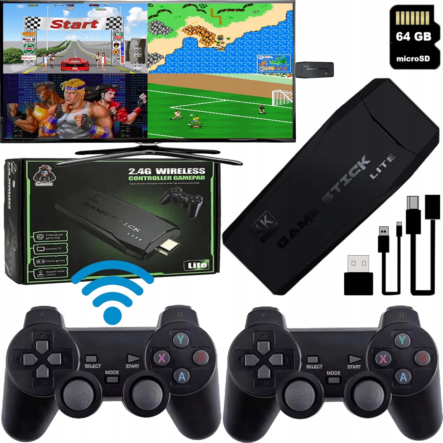 Konsola 4K Mini Hdmi Z Funkcją Wyszukiwania Gier Retro