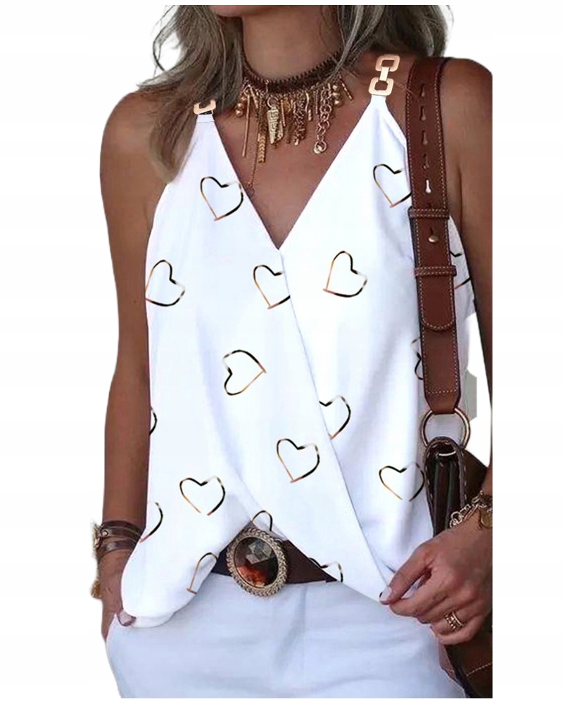 MODNA BLUZKA DAMSKA ELEGANCKA TOP NA RAMIĄCZK