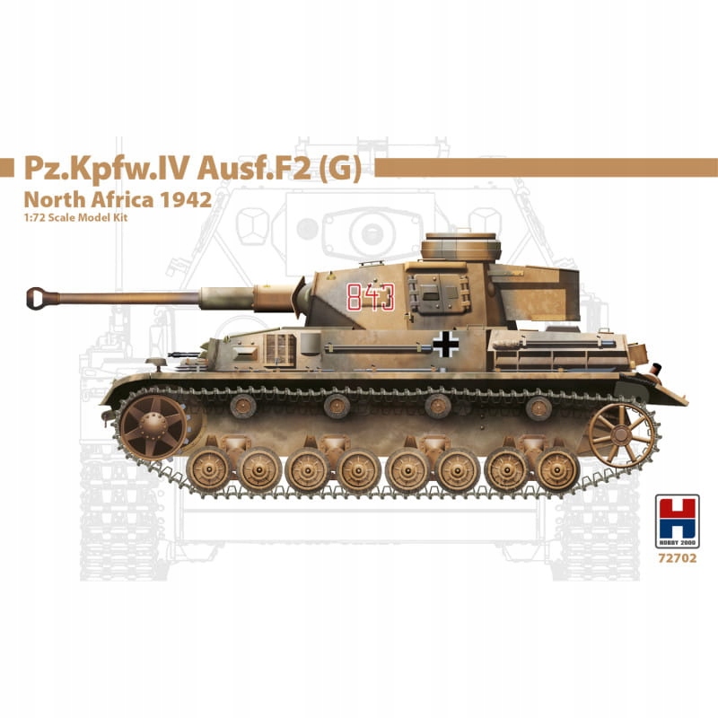 Pz.Kpfw.IV Ausf.F2 (g) Severní Afrika 1942 1:72 Hobby 2000 72702