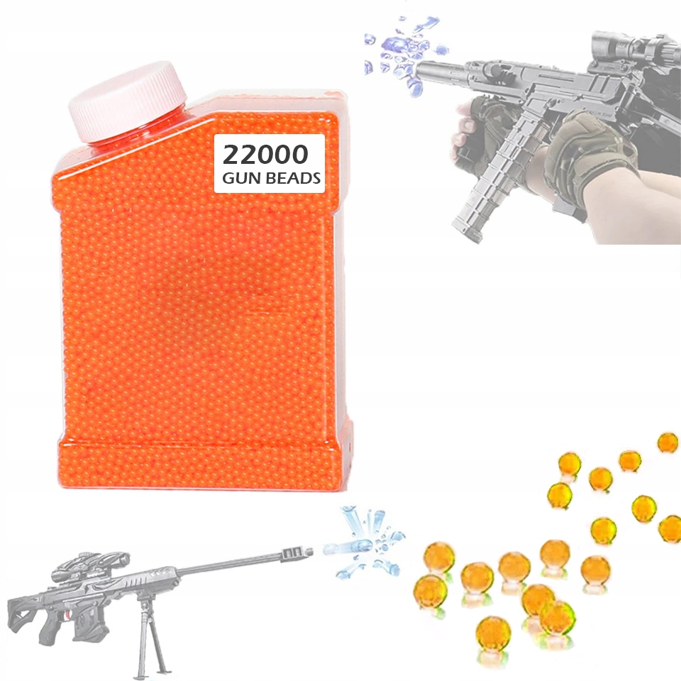 

Kulki Żelowe Wodne Pistolet Karabin 22000 7-8 MM