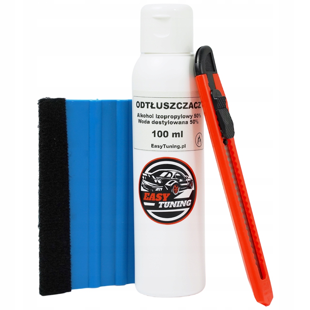 ZESTAW DO APLIKACJI FOLII ODTŁUSZCZACZ RAKLA NOŻYK