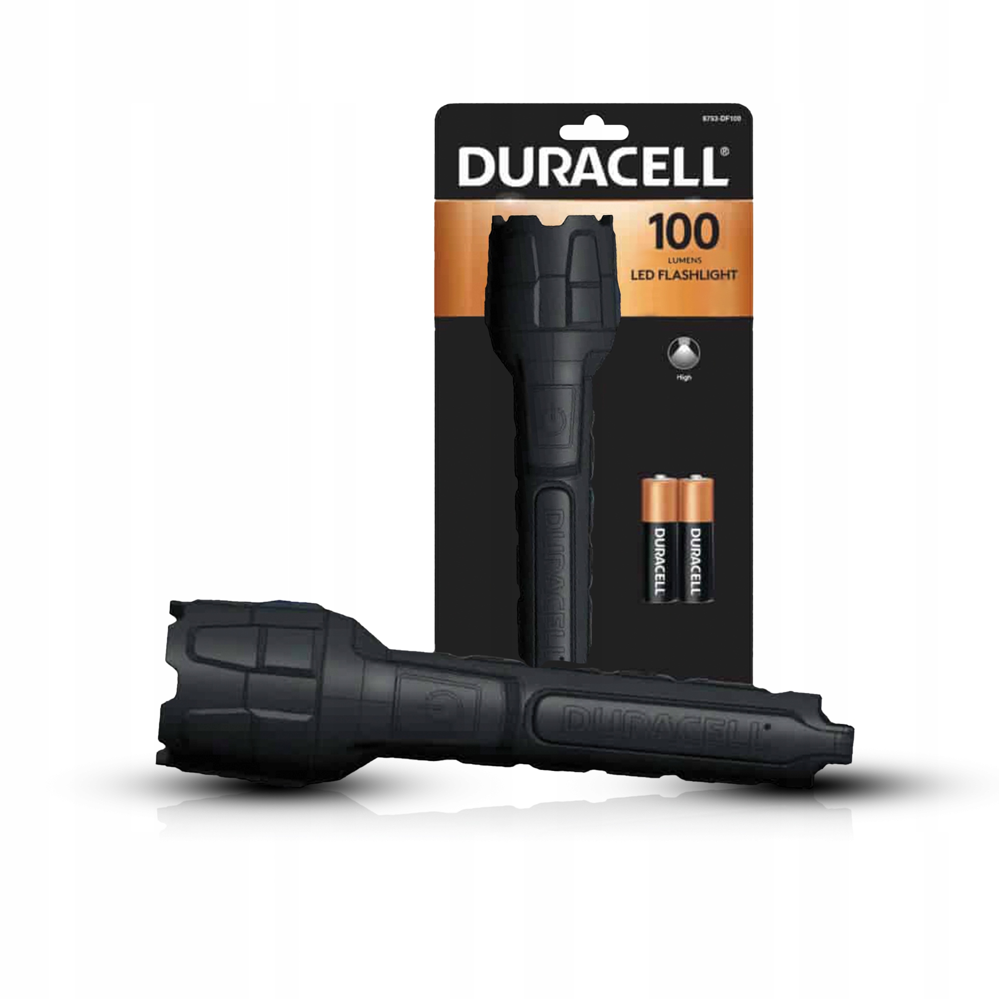 Latarka Duracell 8753 Gumowa 100LM 2AA