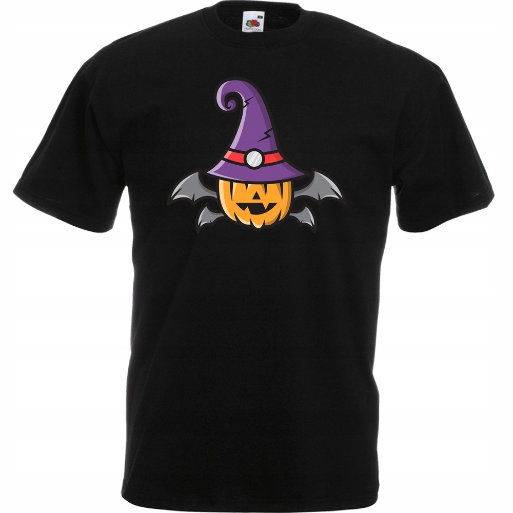 

Koszulka halloween czarownica dynia L czarna