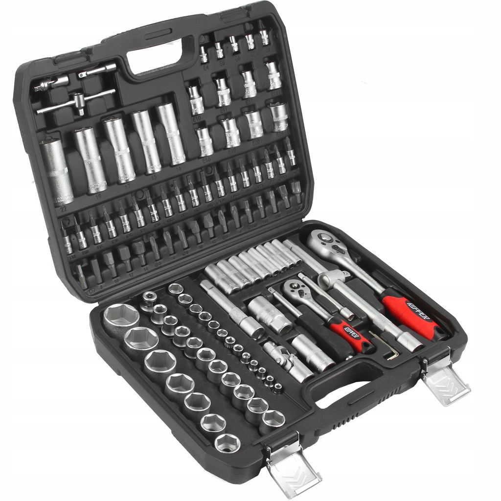 ZESTAW KLUCZY NASADOWYCH KLUCZE NASADOWE 108el Mark Ripper