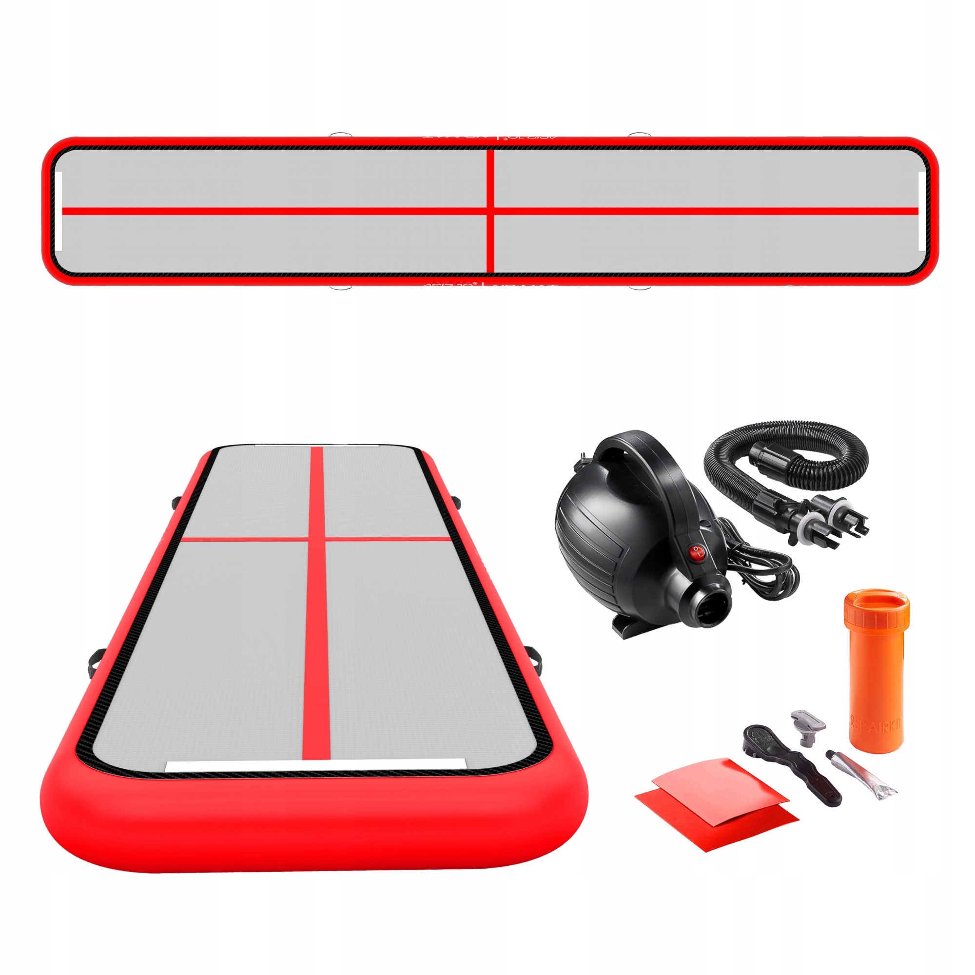 Air Track Akrobatická Gymnastická Podložka Nafukovací Matrace Pumpa 6 M