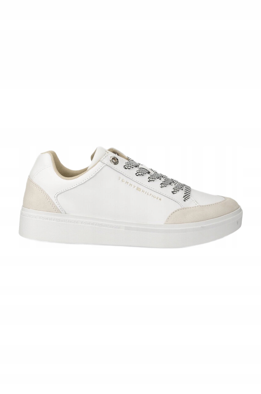Tommy Hilfiger Seasonal Court Bílé Kožené Sportovní Boty 41 U_a