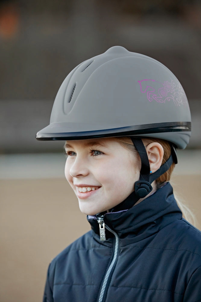 53-57 KASK OCHRONNY TOCZEK JEŹDZIECKI MŁODZIEŻOWY COVALLIERO BEAUTY Stan opakowania oryginalne