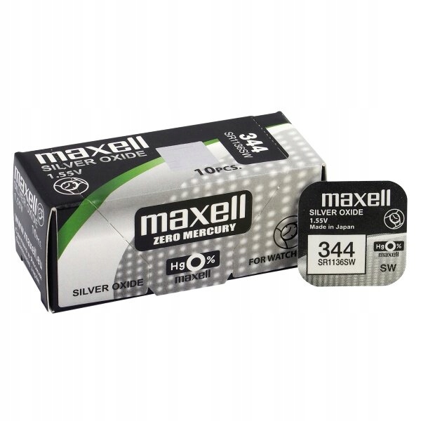 1 x bateria srebrowa mini Maxell 344 SR1136SW SR42