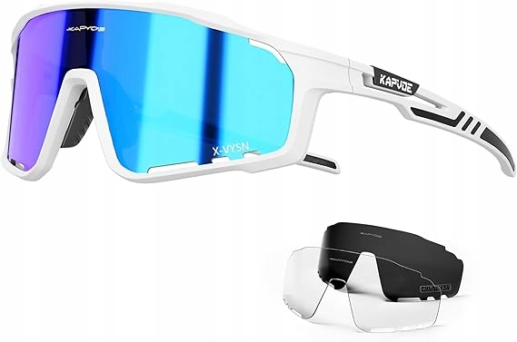 Kapvoe Pánské polarizační cyklistické brýle 3 čočky cyklistické brýle