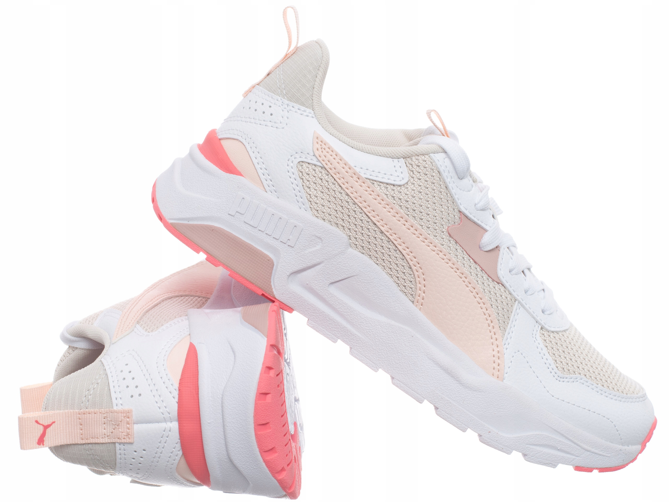 Puma Buty Damskie Trinity Lite Jr 391443-10 sneakersy Białe
