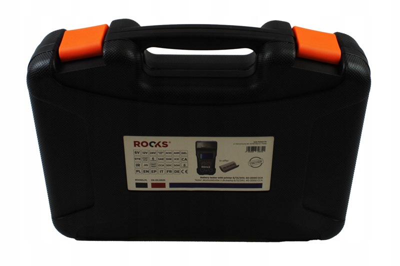 Rooks Tester Batérií S Tlačiarňou 6/12/24V, 40-2000 Cca,