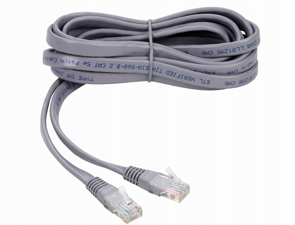Kabel CAT5e RJ45 KROSOWANY UTP płaski 10m. THOMSON