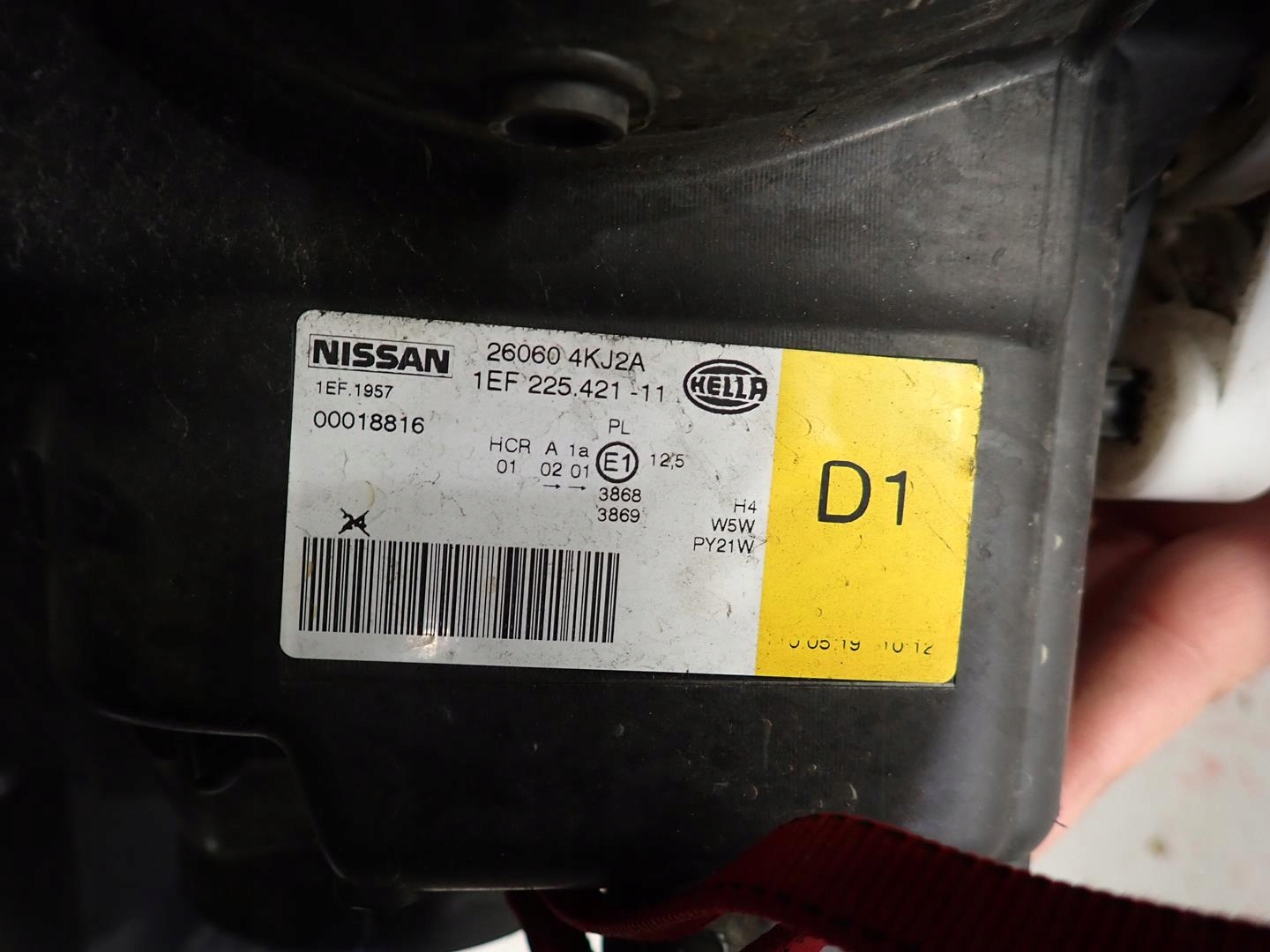 light front front left NISSAN NAVARA NP300 2015- 260604KJ2A