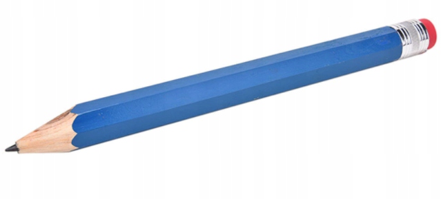 

Ołówek Drewniany duży ogromny z gumką XXL 34cm
