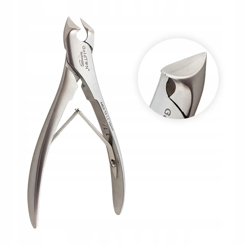 Cęgi czołowe podologiczne GoldTon 12 cm