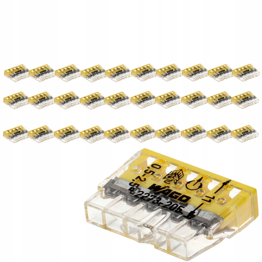 

Zestaw Wago 2273-205 Szybko Złączka Kablowa 30X