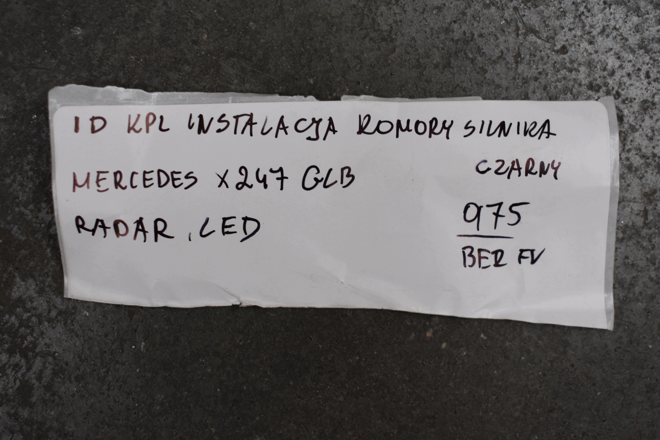 IDEALNA KPL. cablaggio KOMORY Motore MERCEDES X247 GLB 1