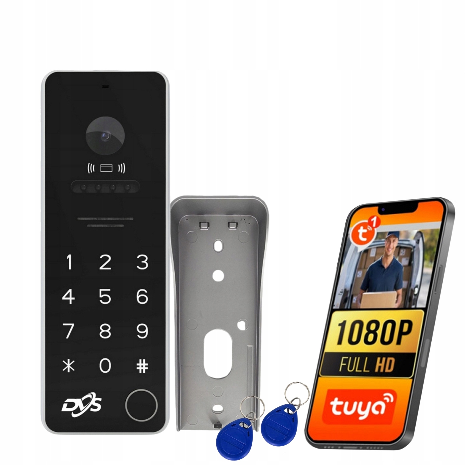 Bránová Stanica Pre Videovrátnik Dvs Tuya Vonkajší Panel Rfid Klávesnica