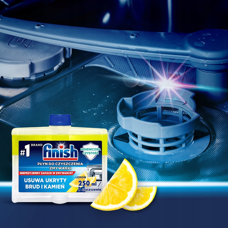 FINISH Cleaner жидкость для посудомоечной машины 250ml Lemon Brand Finish