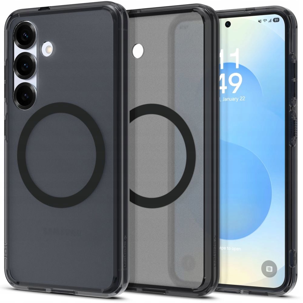 Pouzdro pro Samsung S25 Spigen Ultra Hybrid Mag MagSafe (Frost Black)