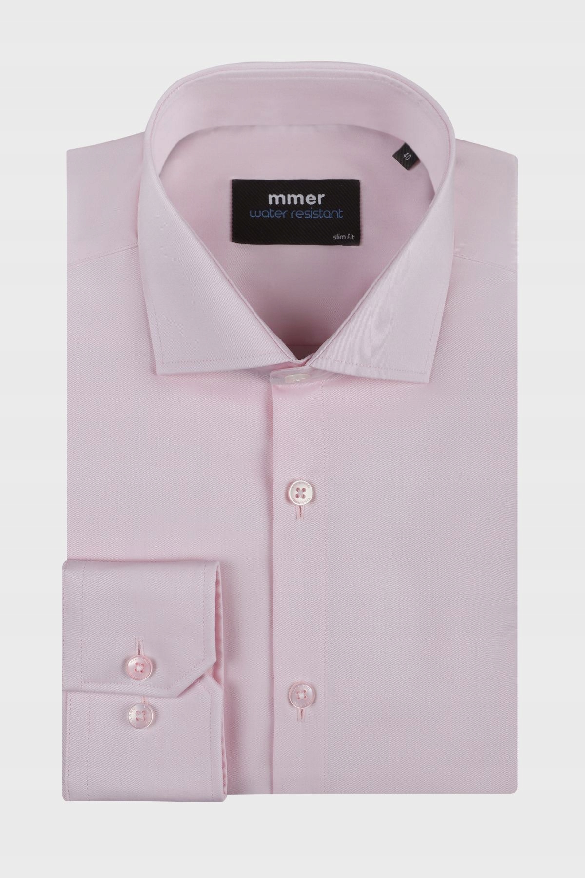 Růžová pánská voděodolná košile Slim Fit 43-176/182
