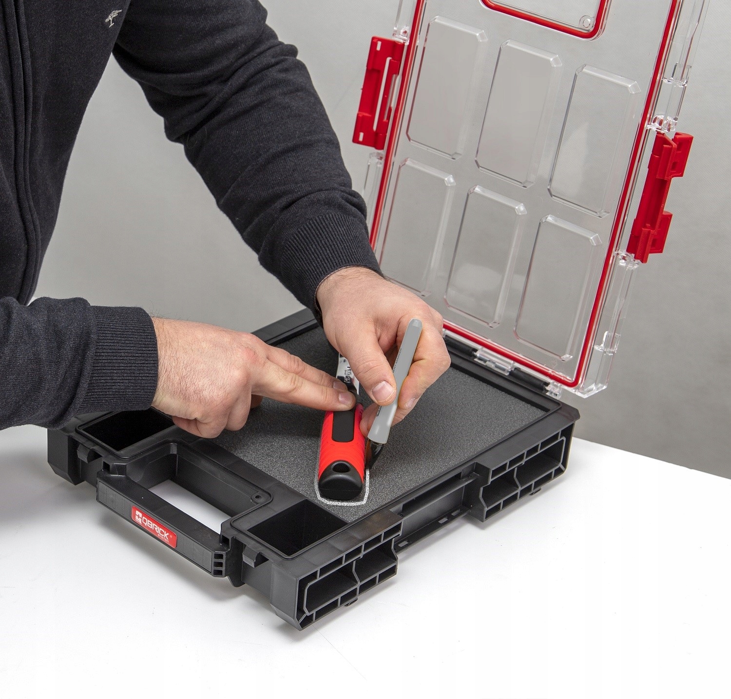 Qbrick System ONE Organizer M MFI wkładki piankowe RED Ultra HD Szerokość produktu 26.5 cm