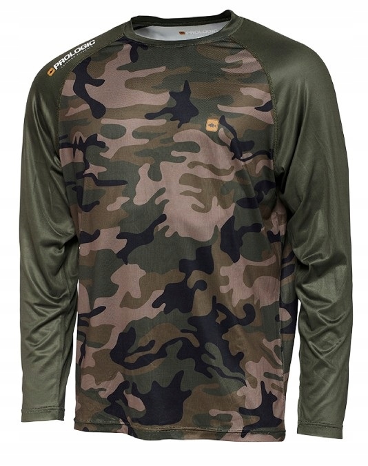 PROLOGIC T-SHIRT KOSZULKA UV CAMO Z DŁUGIM RĘKAWEM WĘDKARSKA UPF 30+ r. XL