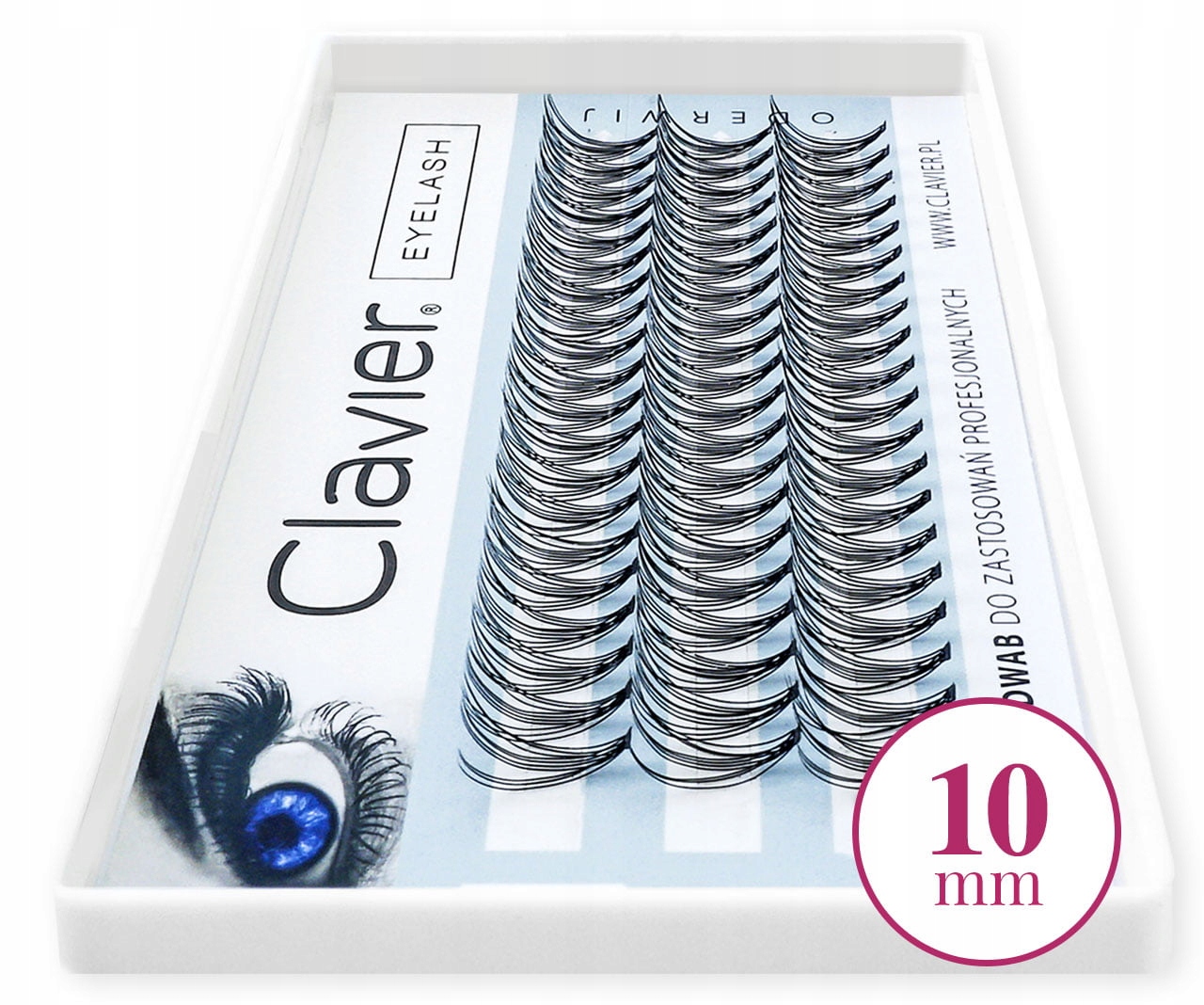 

Clavier Classic Kępki Rzęsy jedwabne 10mm