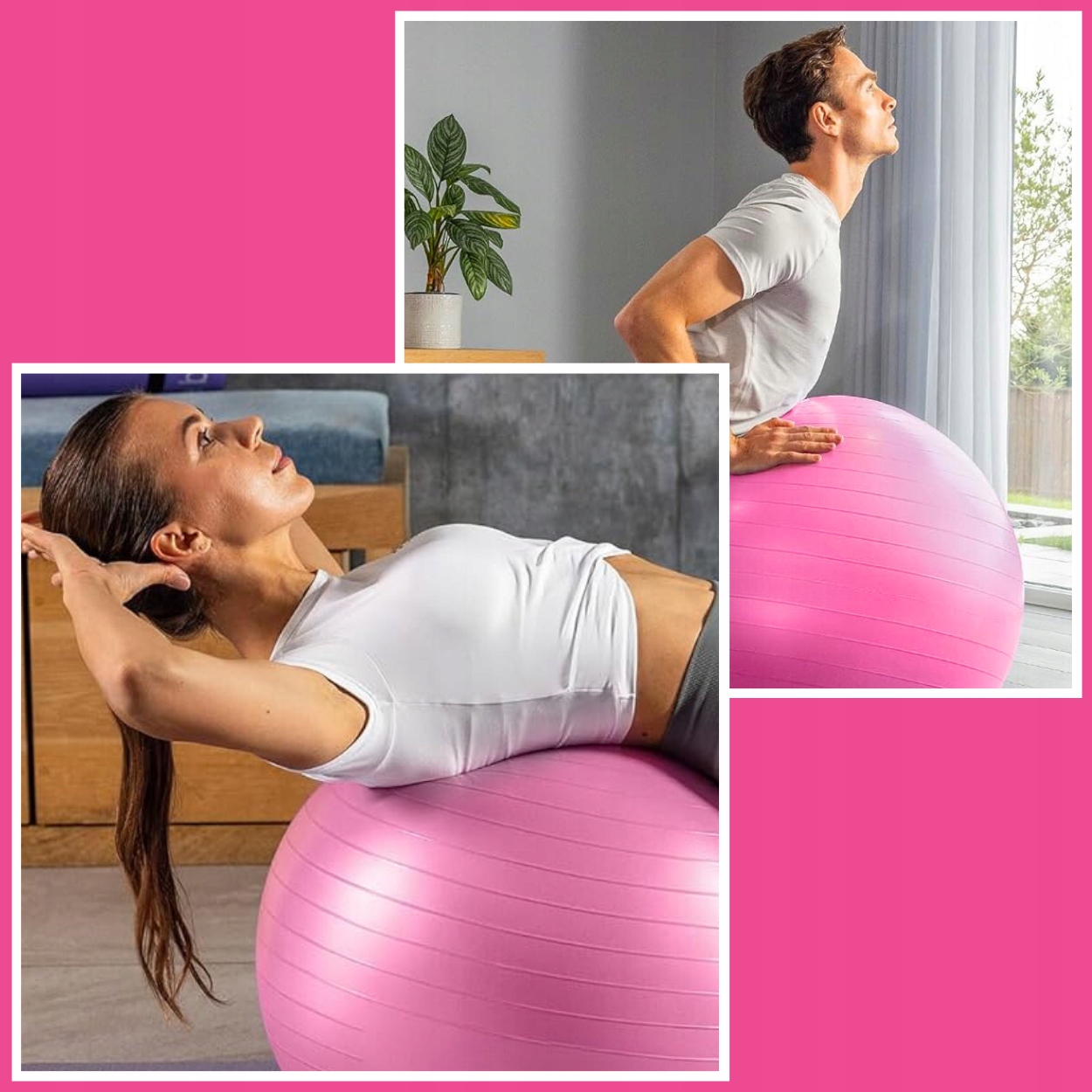 PIŁKA GIMNASTYCZNA CO ĆWICZEŃ REHABILITACYJNA 65cm FITNESS POMPKA WZMOCN Stan opakowania oryginalne