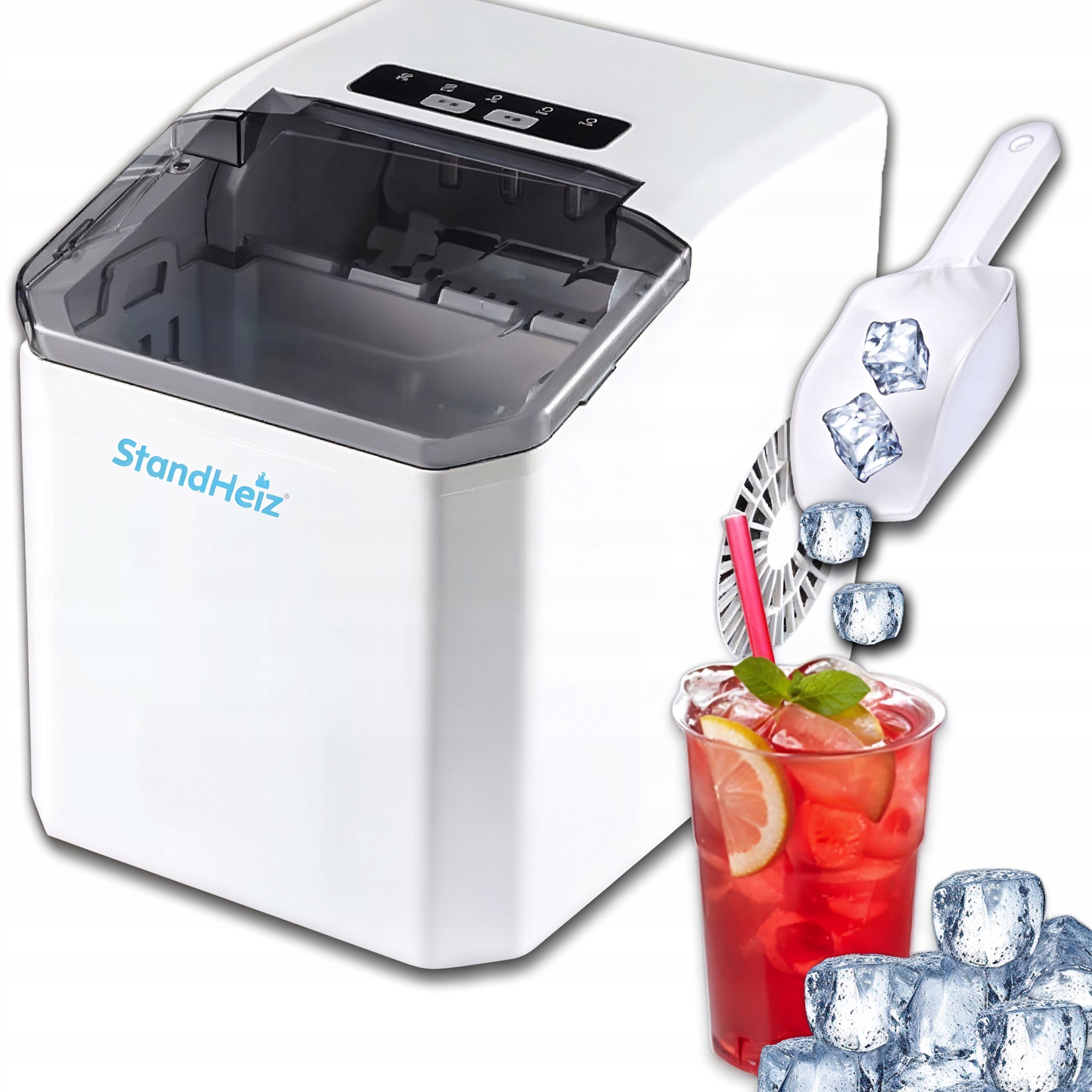 Domácí Výrobník Ledu Expresní Led Nofrost Bílý Standheiz