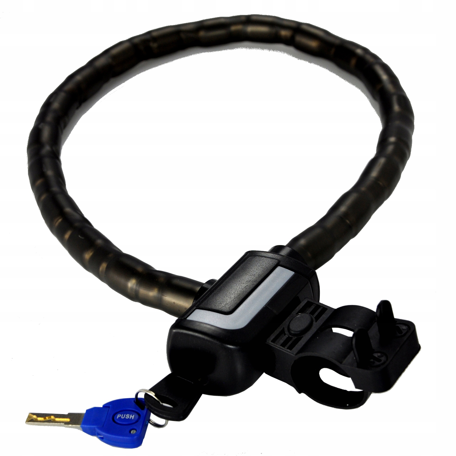 ZAPIĘCIE DO ROWERU ZABEZPIECZENIE ROWEROWE BLOKADA ŁAŃCUCH MOCNA EAN (GTIN) 5904533520958