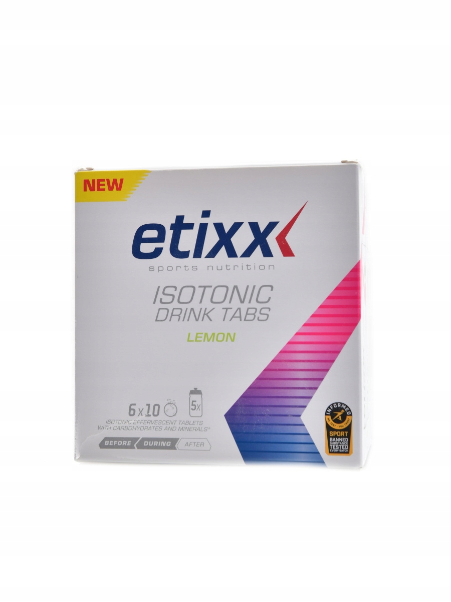 Etixx Isotonic drink tablety 6 x 10 šumivých tablet citron