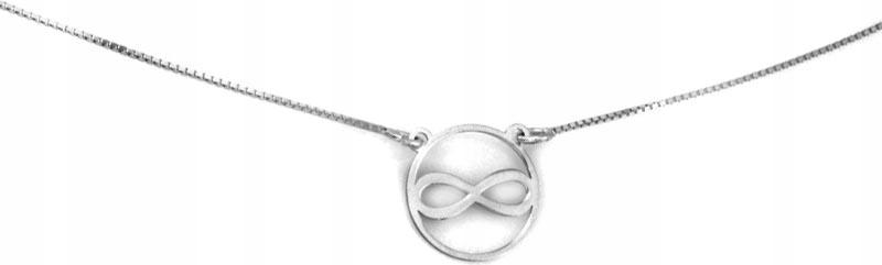 Stříbrný náhrdelník 925 se symbolem nekonečna s přívěsky, módní vzor S
