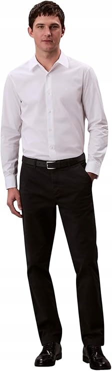 Calvin Klein Černé Jednoduché Elegantní Kalhoty V Kant W34 L34 6FA