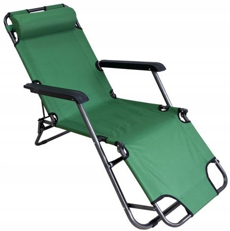 Ležadlo Skladacia Plážová Poduška Zelená