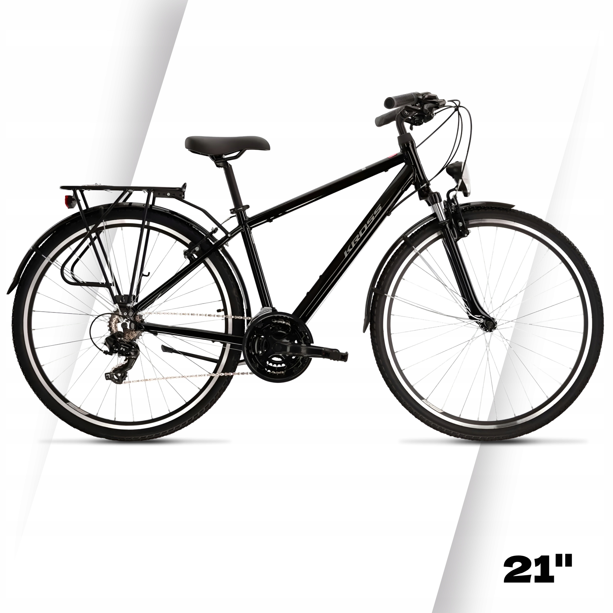 Męski Rower trekkingowy Kross Trans 1.0 Alt 28" rama alum. 21" Amortyzacja