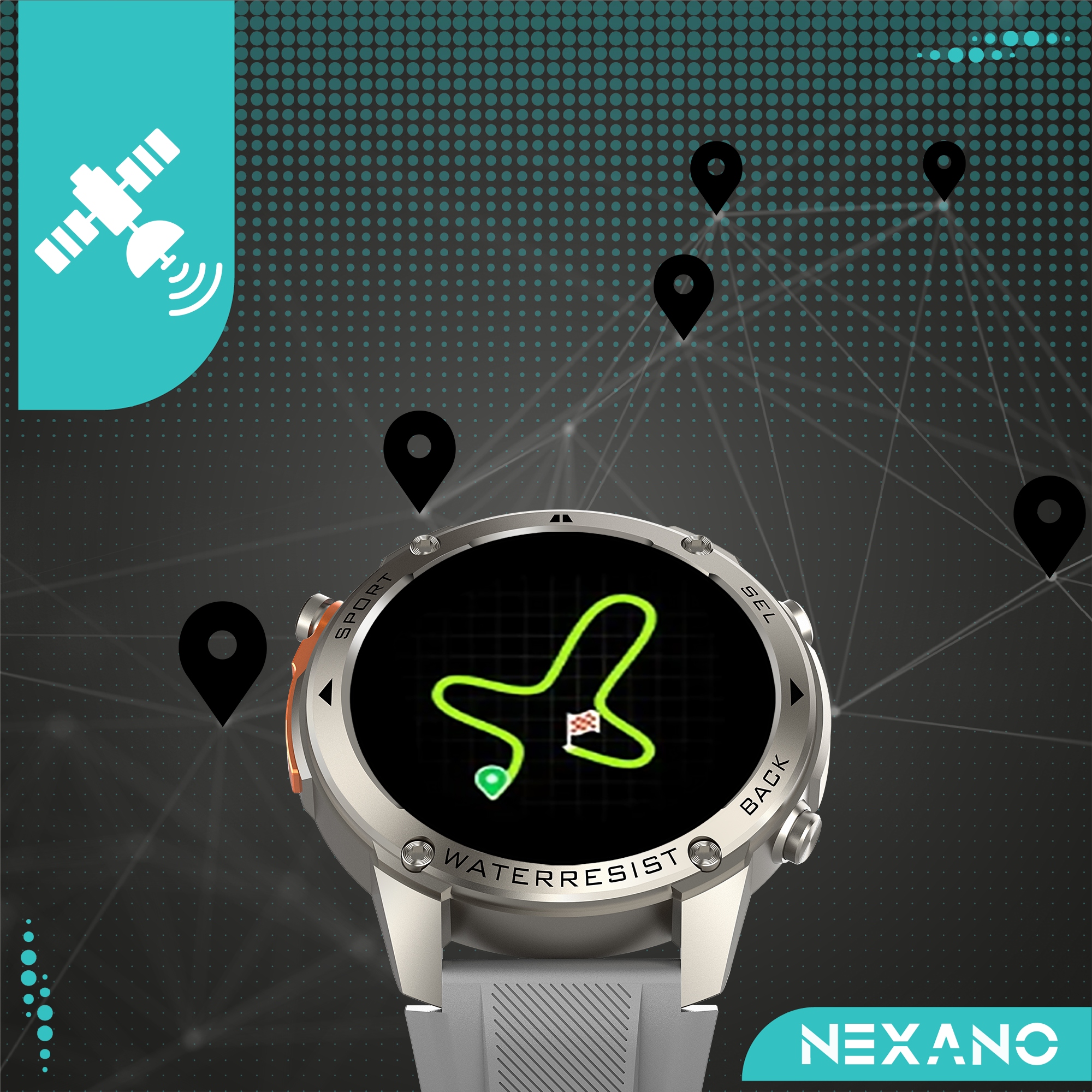 SMARTWATCH MĘSKI GPS ZEGAREK AMOLED MENU POLSKIE WODOODPORNY SPORT ROZMOWY Model inny
