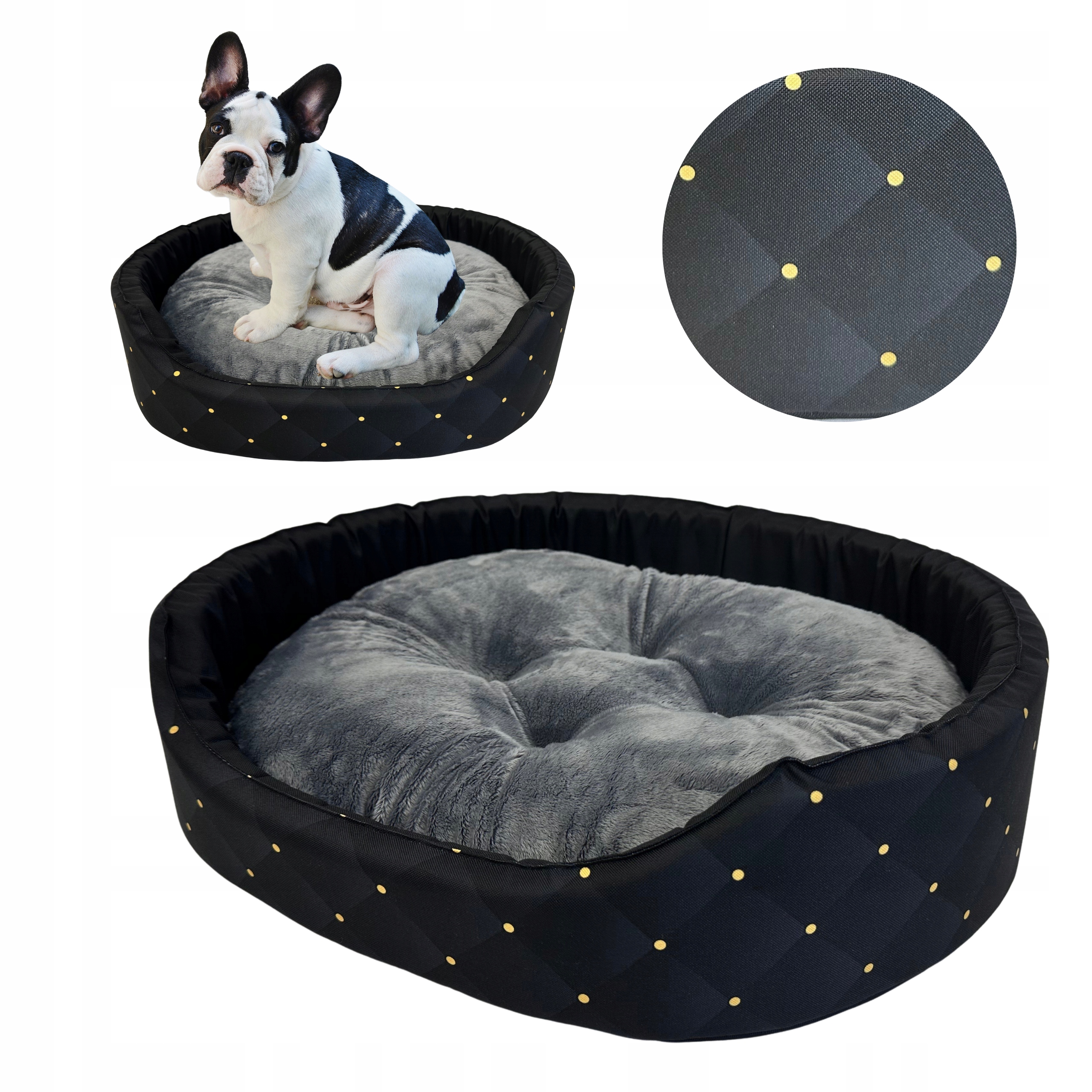 Legowisko kojec posłanie z poduszką Wodoodporne dla psa kota L