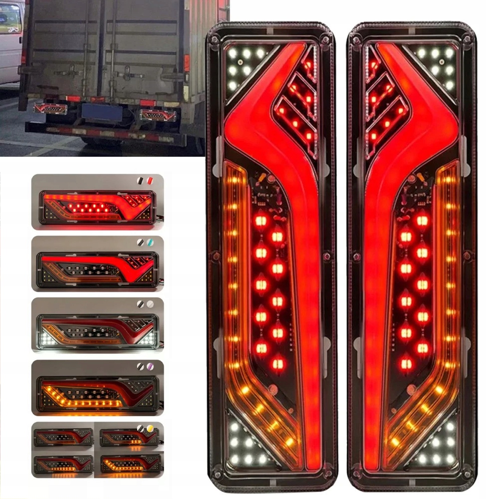 ZESTAW 2 SZT LAMPA TYLNA PRZYCZEPY ZESPOLONA LED DIODOWA PARA