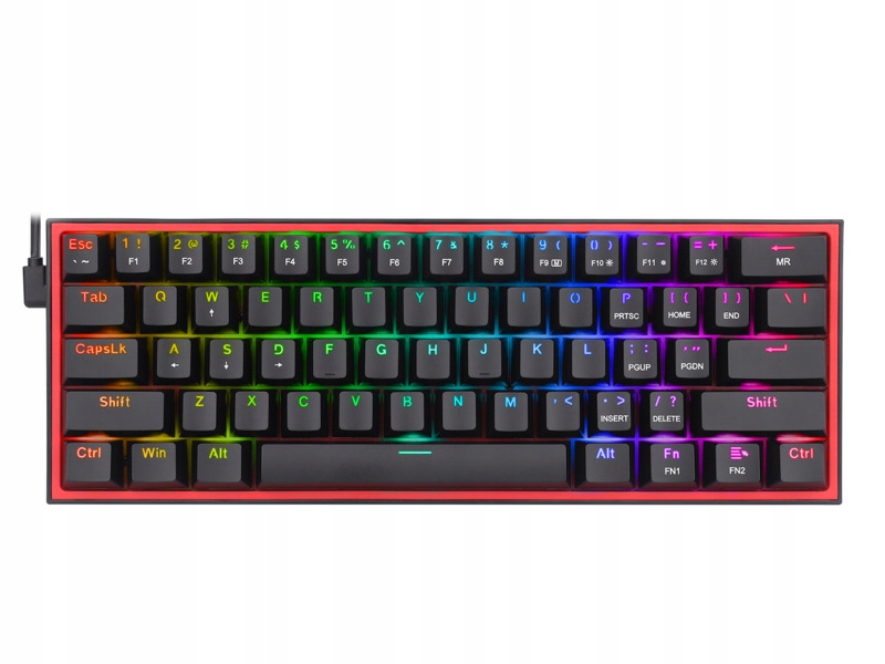 Klawiatura mechaniczna Redragon K617 Fizz RGB Black