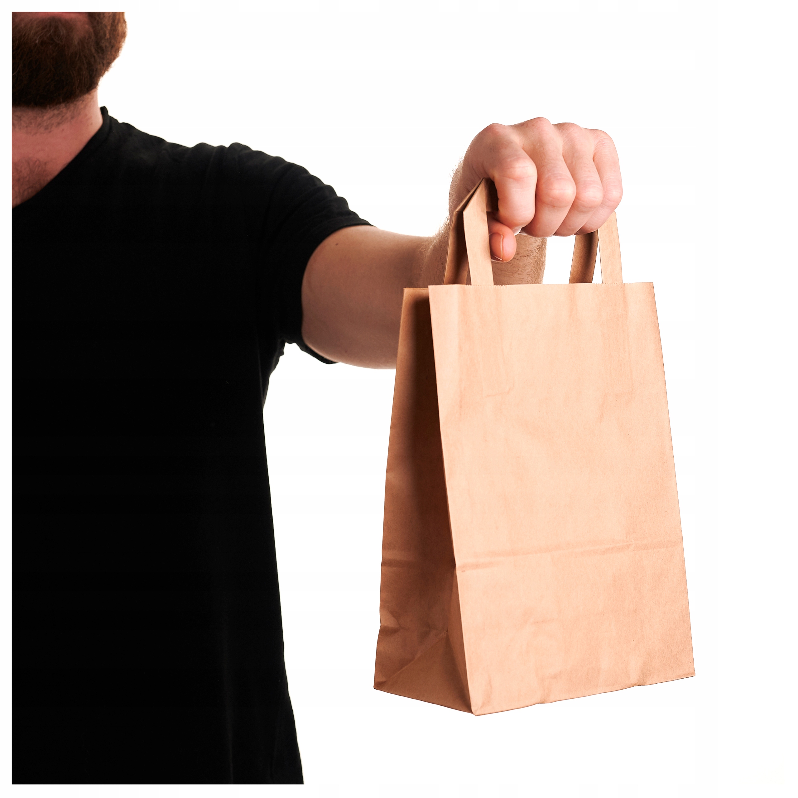 torebki PAPIEROWE SZARE EKO 18x9x23 torba papierowa MAŁA TORBY a5 mini 50x Marka Torby Pro